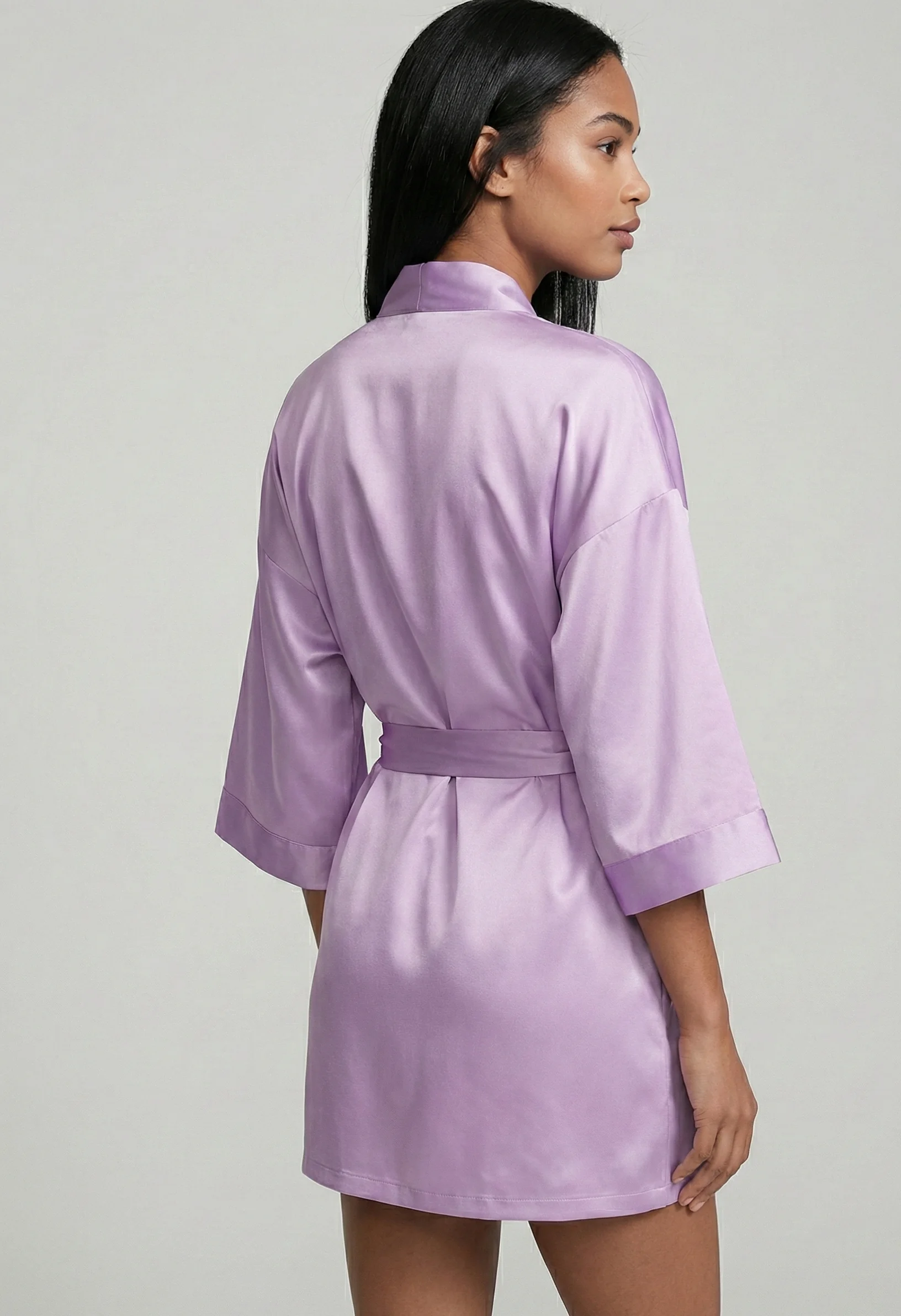 Saten Midi Sabahlık